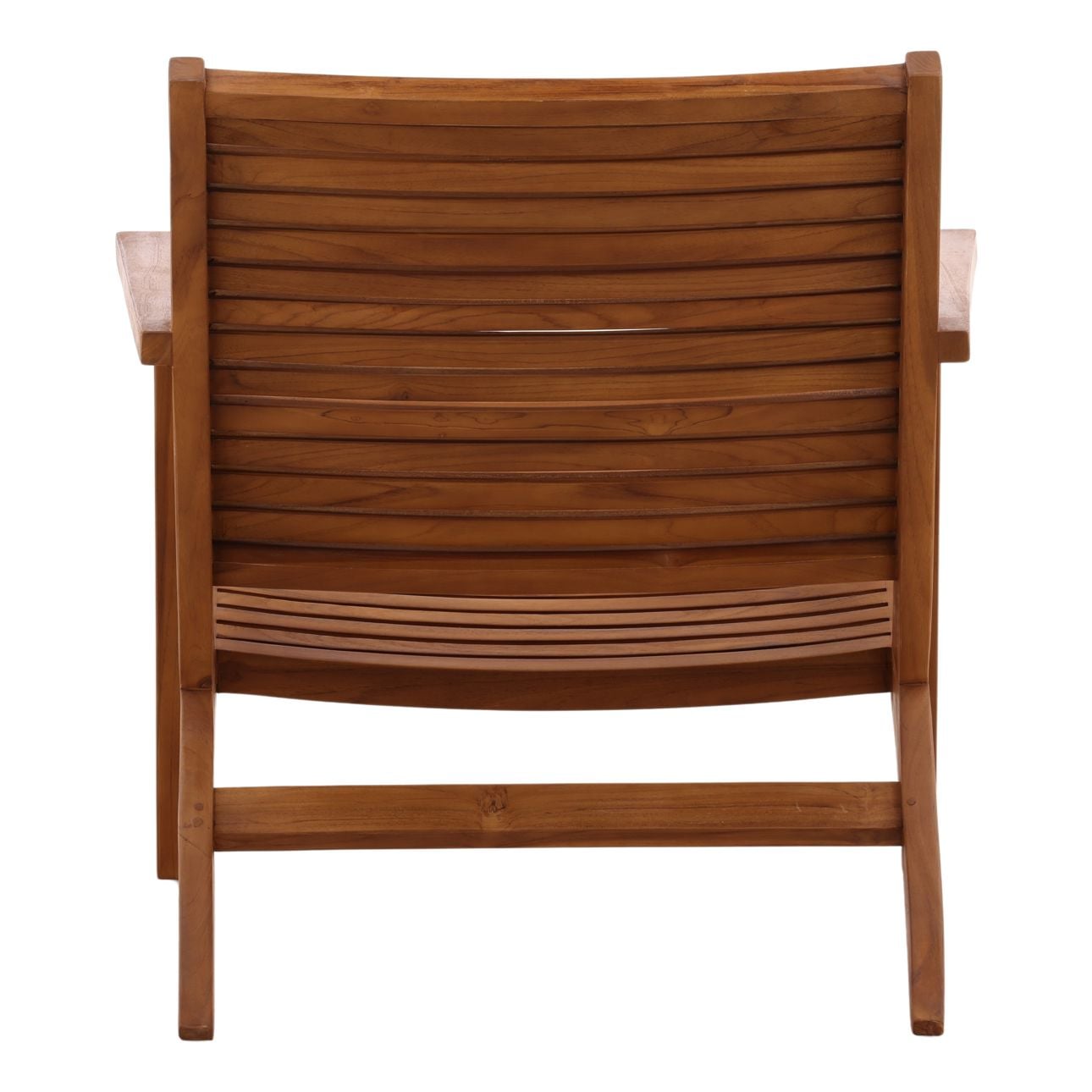 Natural Finish Teak Wood Chair 28.5 in Wide