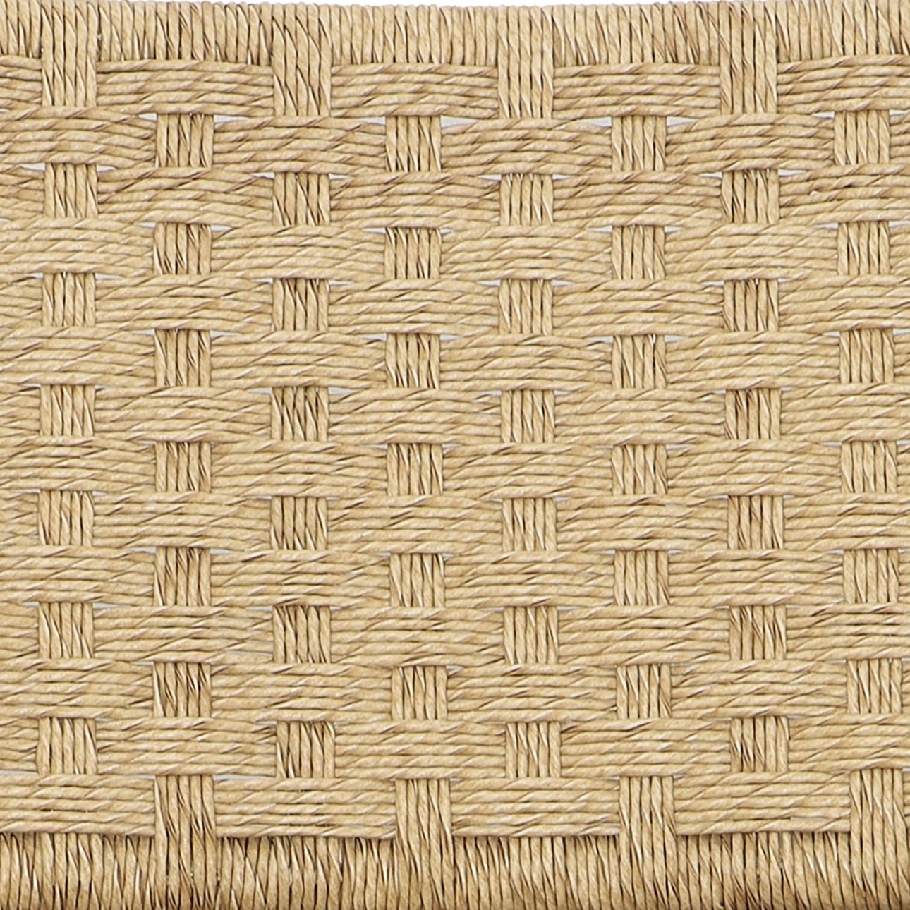 Natural Teak Wood and Synthetic Rattan Chair 25.5 in Wide