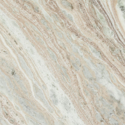 Cream and Natural Roma Stone and Wood Table 40.5 in Wide