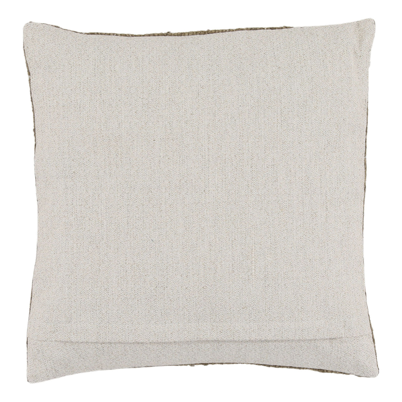 Olive Woven Silk and Cotton Blend Cover Pillow 20 in Wide