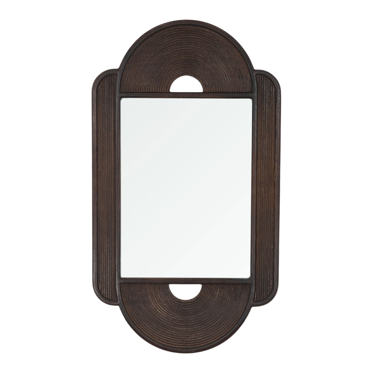 Dark Brown Mango Wood Mirror 25.5 in Wide
