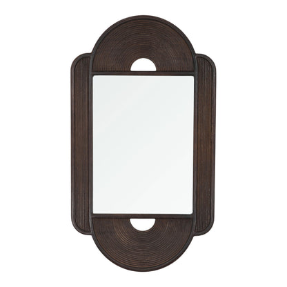 Dark Brown Mango Wood Mirror 25.5 in Wide