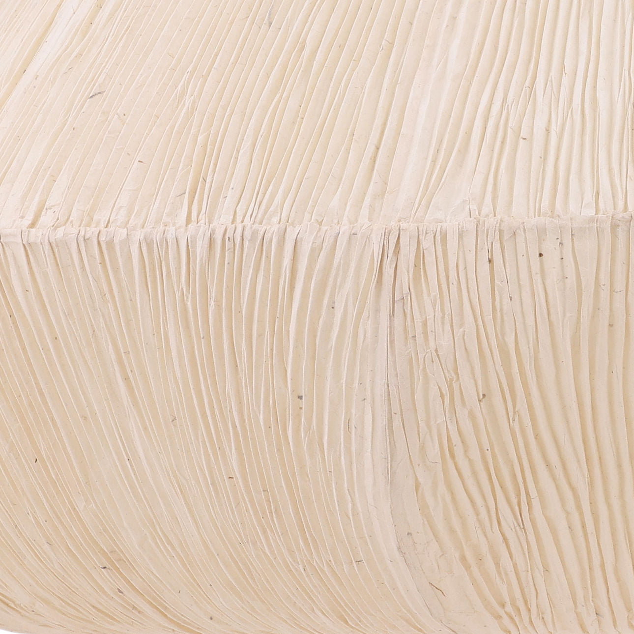 Natural Pleated Handmade Artisan Paper Light 32 in Wide