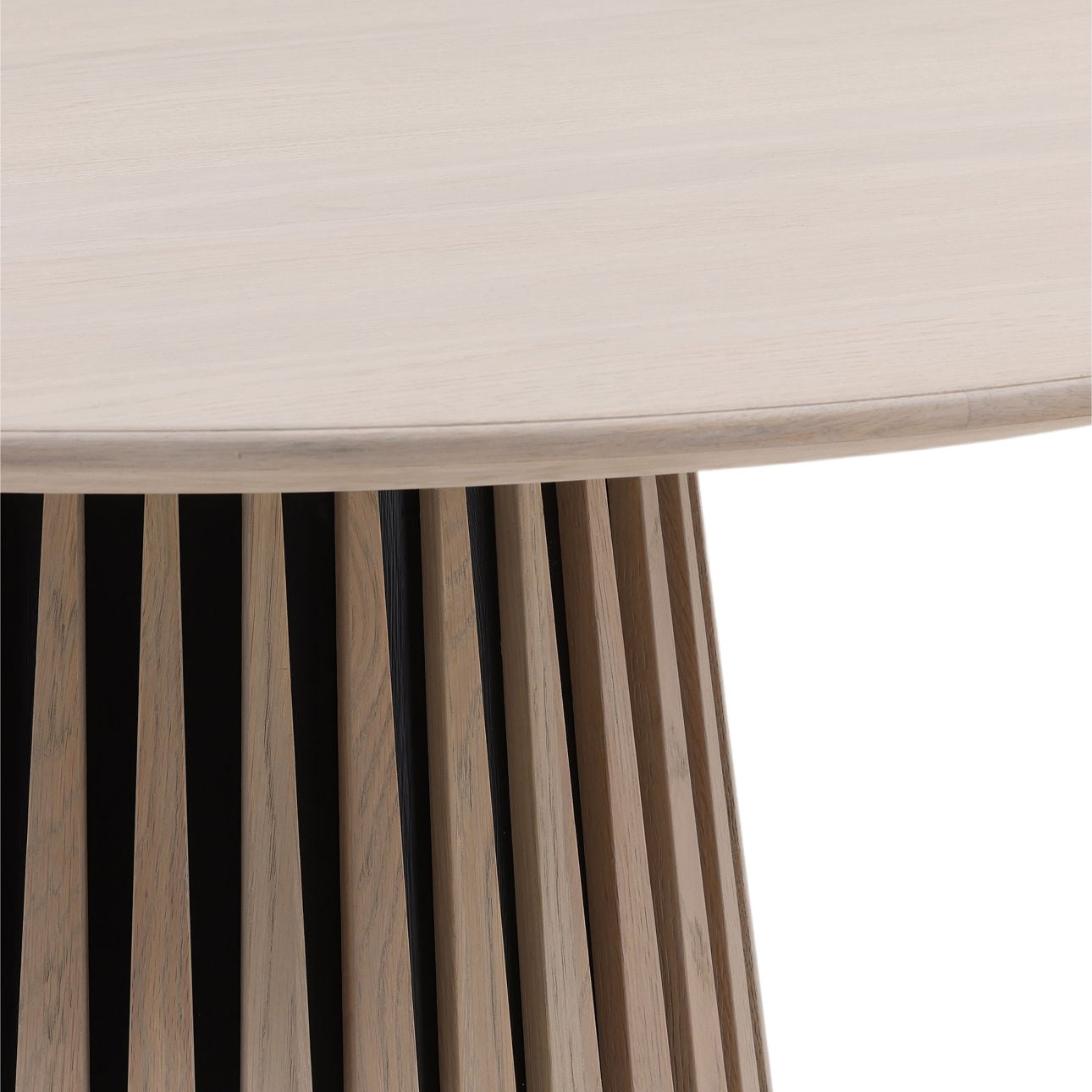 Light Natural Oak Wood Table 51 in Wide