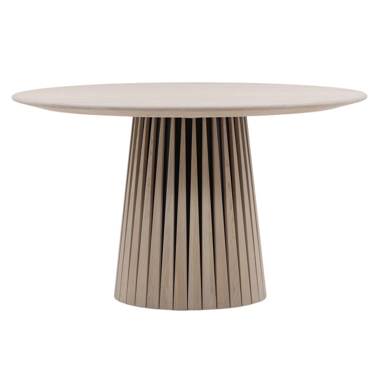 Light Natural Oak Wood Table 51 in Wide