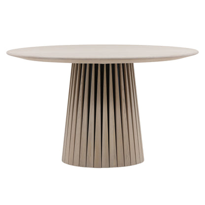 Light Natural Oak Wood Table 51 in Wide