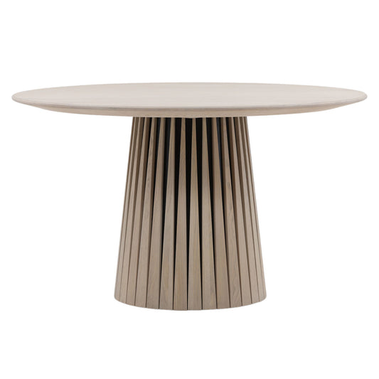 Light Natural Oak Wood Table 51 in Wide