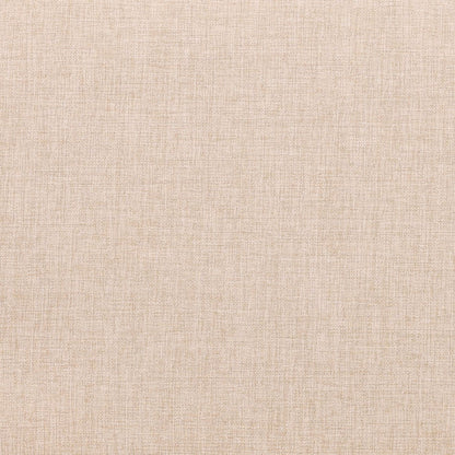 Beige and Natural Outdoor Performance Linen, Twisted Synthetic Wicker, Aluminum and Teak Wood Chair 28 in Wide