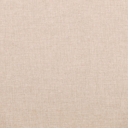 Beige and Natural Outdoor Performance Linen, Twisted Synthetic Wicker and Teak Wood Chair 23 in Wide