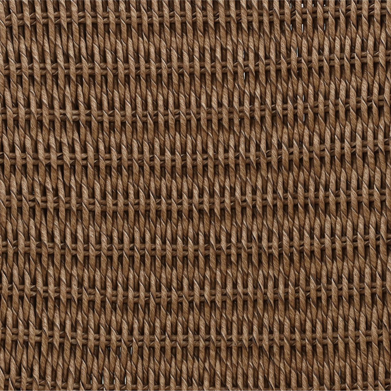 Sand and Light Brown Olefin, Twisted Synthetic Wicker, Aluminum and Teak Wood Chair 26.5 in Wide