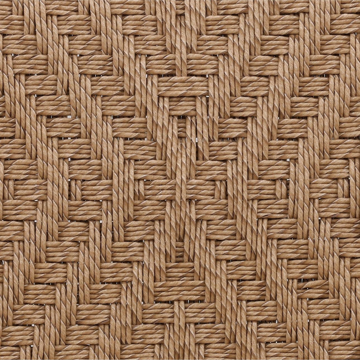 Crafted Twisted Synthetic Wicker and Teak Wood Outdoor Furniture