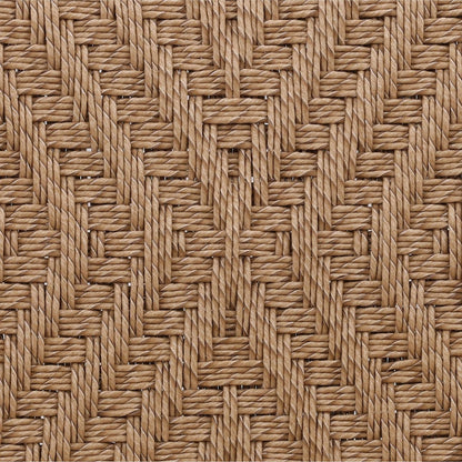 Crafted Twisted Synthetic Wicker and Teak Wood Outdoor Furniture