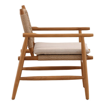 Crafted Twisted Synthetic Wicker and Teak Wood Outdoor Furniture