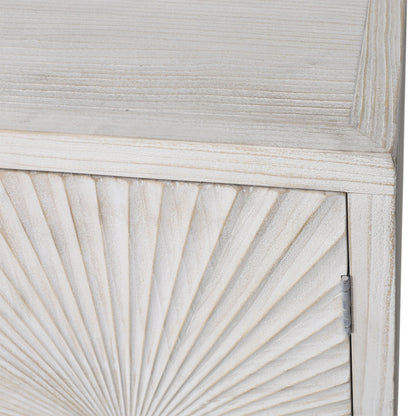 Light Warm Wash Finish Pine Wood Sideboard 79 in Wide