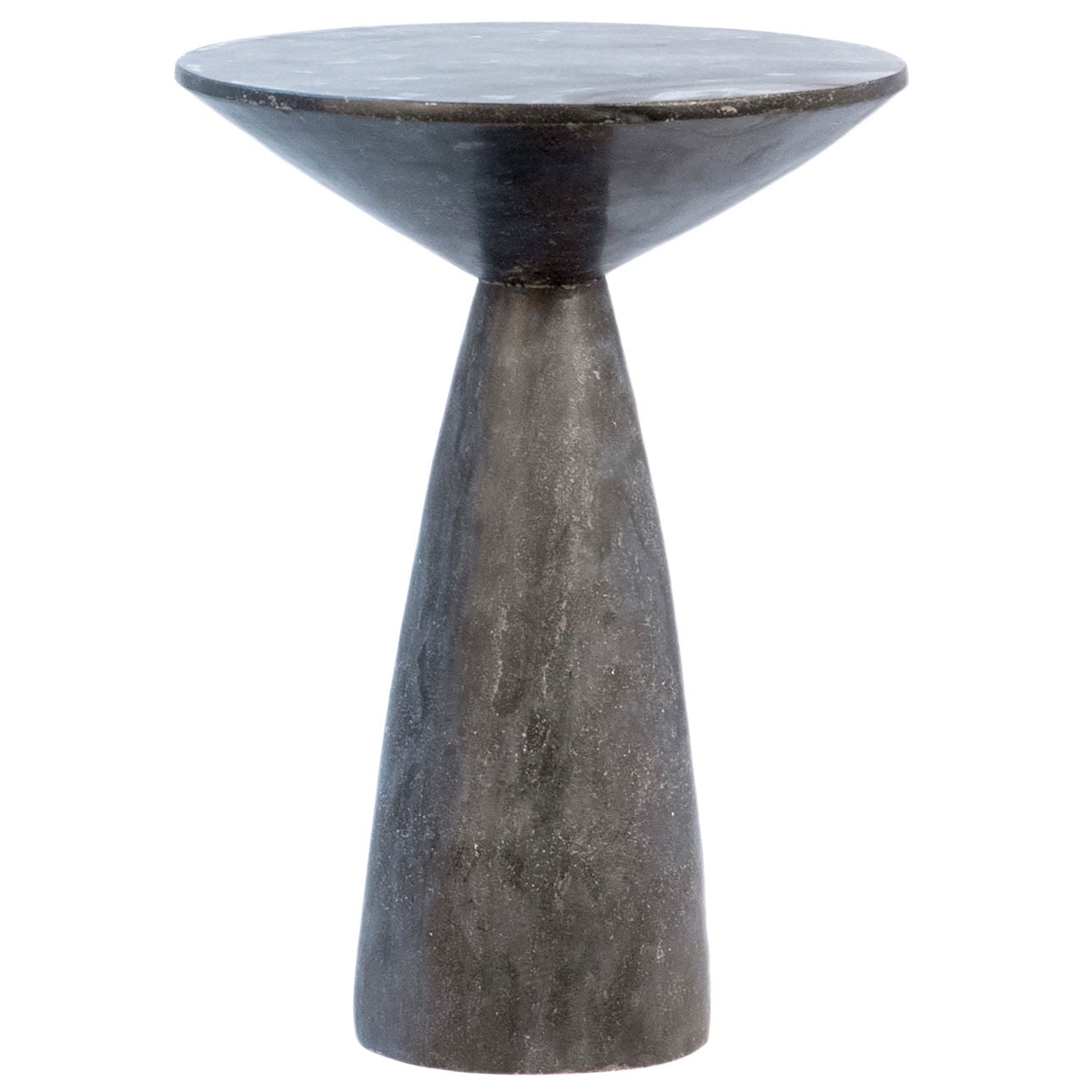 Washed Black Stone Finish Bluestone Table 14 in Wide