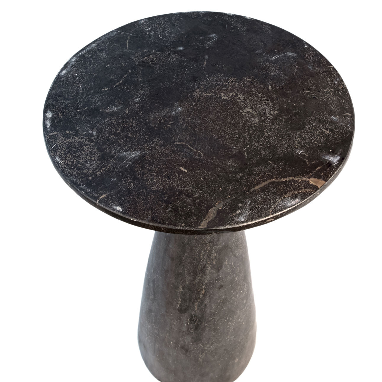 Washed Black Stone Finish Bluestone Table 14 in Wide