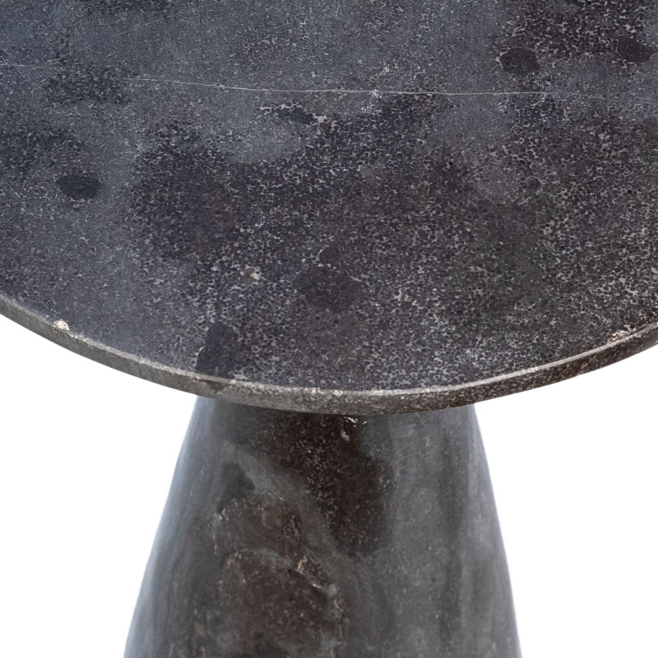 Washed Black Stone Finish Bluestone Table 14 in Wide