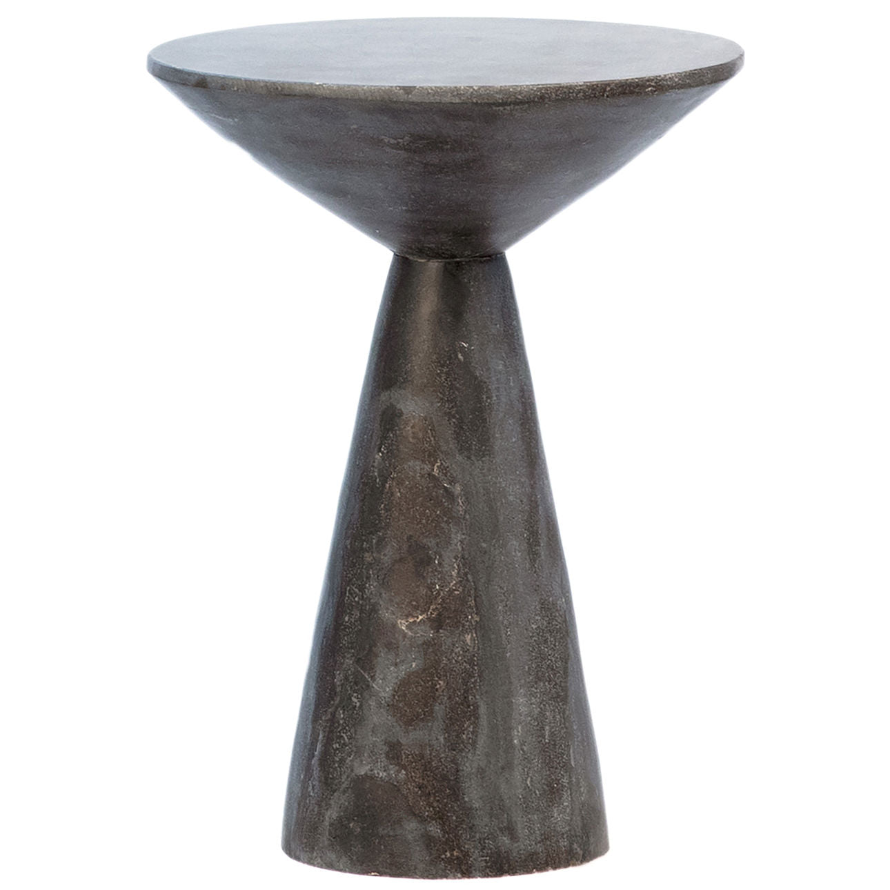Washed Black Stone Finish Bluestone Table 14 in Wide