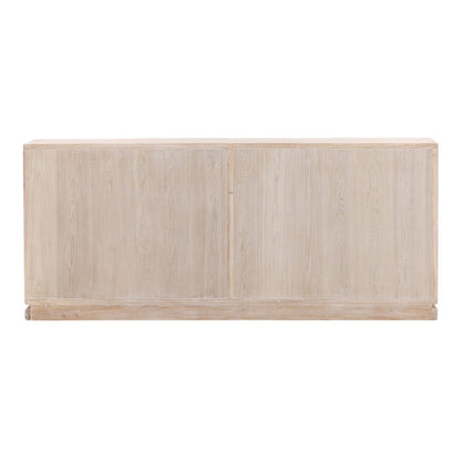 Whitewash Elm Wood Sideboard 106.5 in Wide