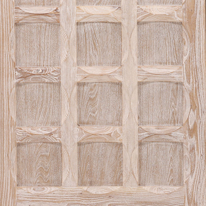 Whitewash Elm Wood Sideboard 106.5 in Wide