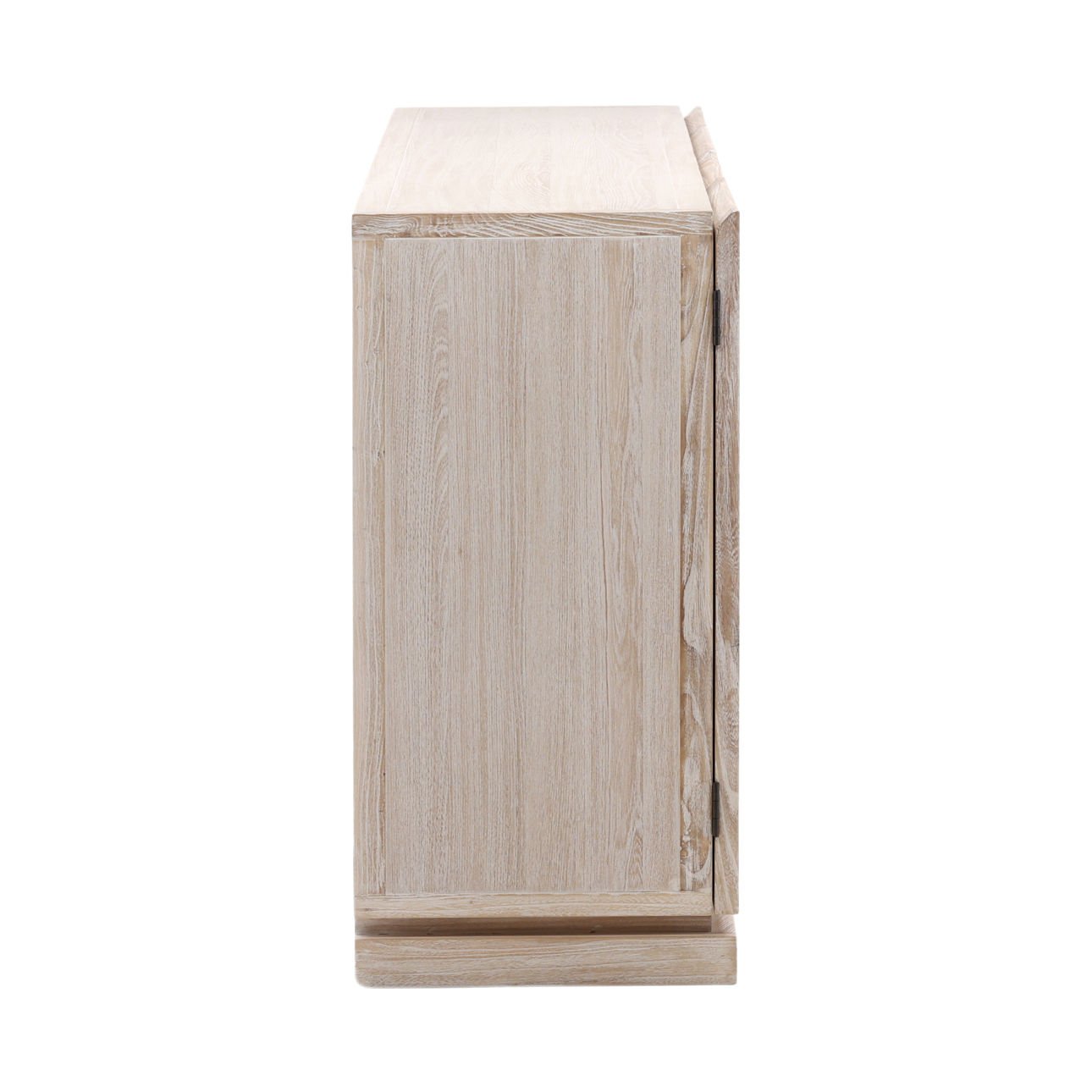 Whitewash Elm Wood Sideboard 106.5 in Wide