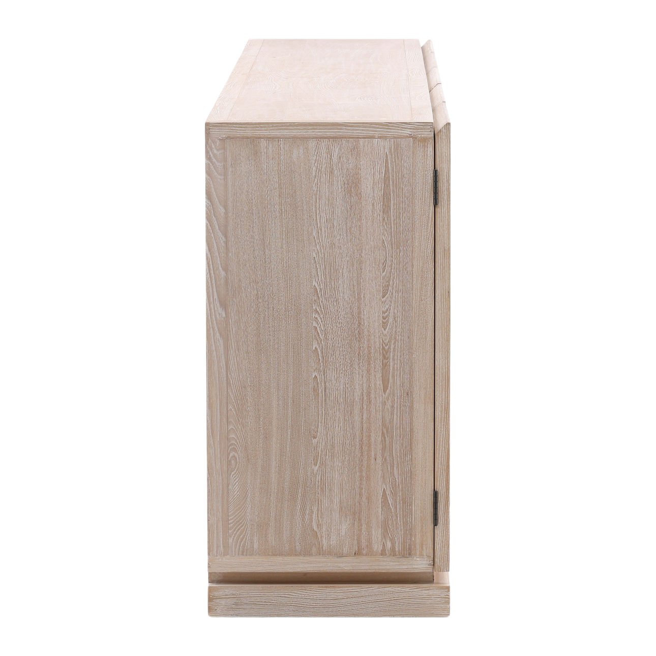 Whitewash Elm Wood Sideboard 106.5 in Wide