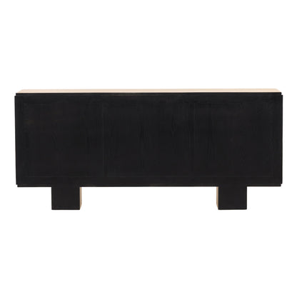 Light Natural Oak Wood Sideboard 73 in Wide