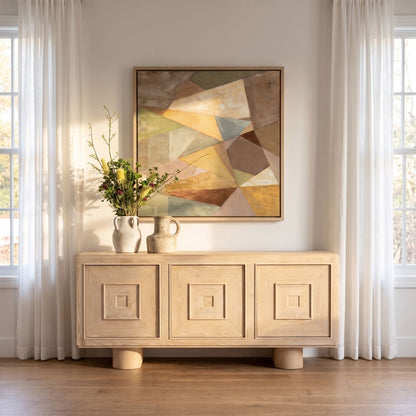 Crafted Oak Wood Cabinet