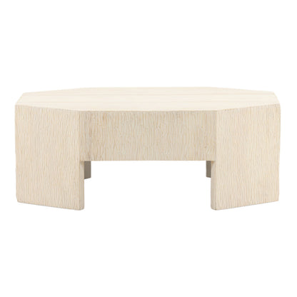 Whitewash Pine Wood Table 43.5 in Wide