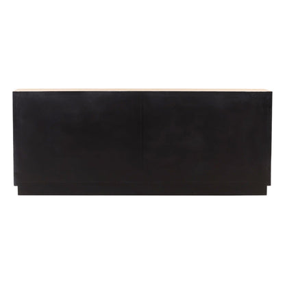 Light Natural Oak Wood Sideboard 86.5 in Wide