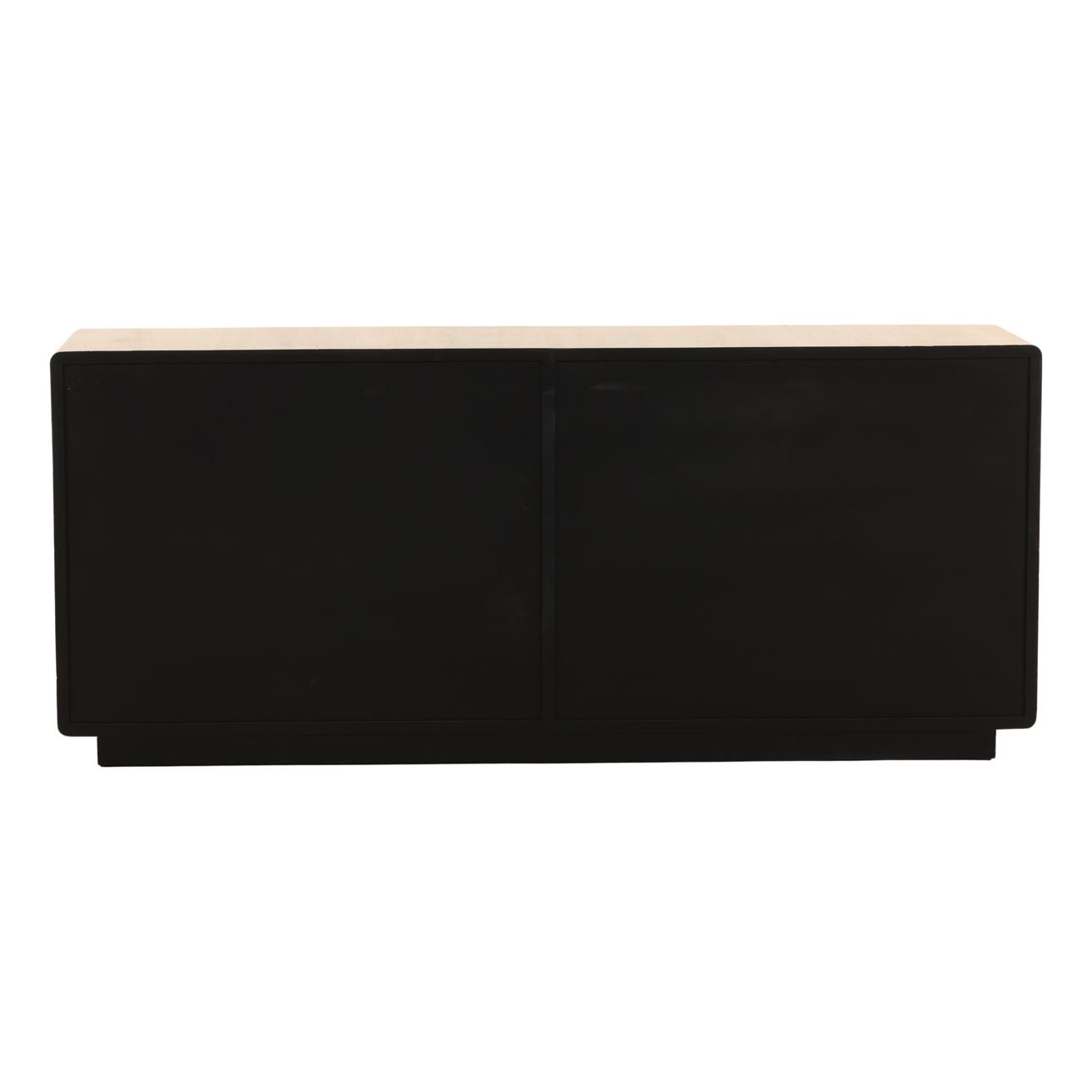 Light Natural Aged Oak Wood Sideboard 79 in Wide