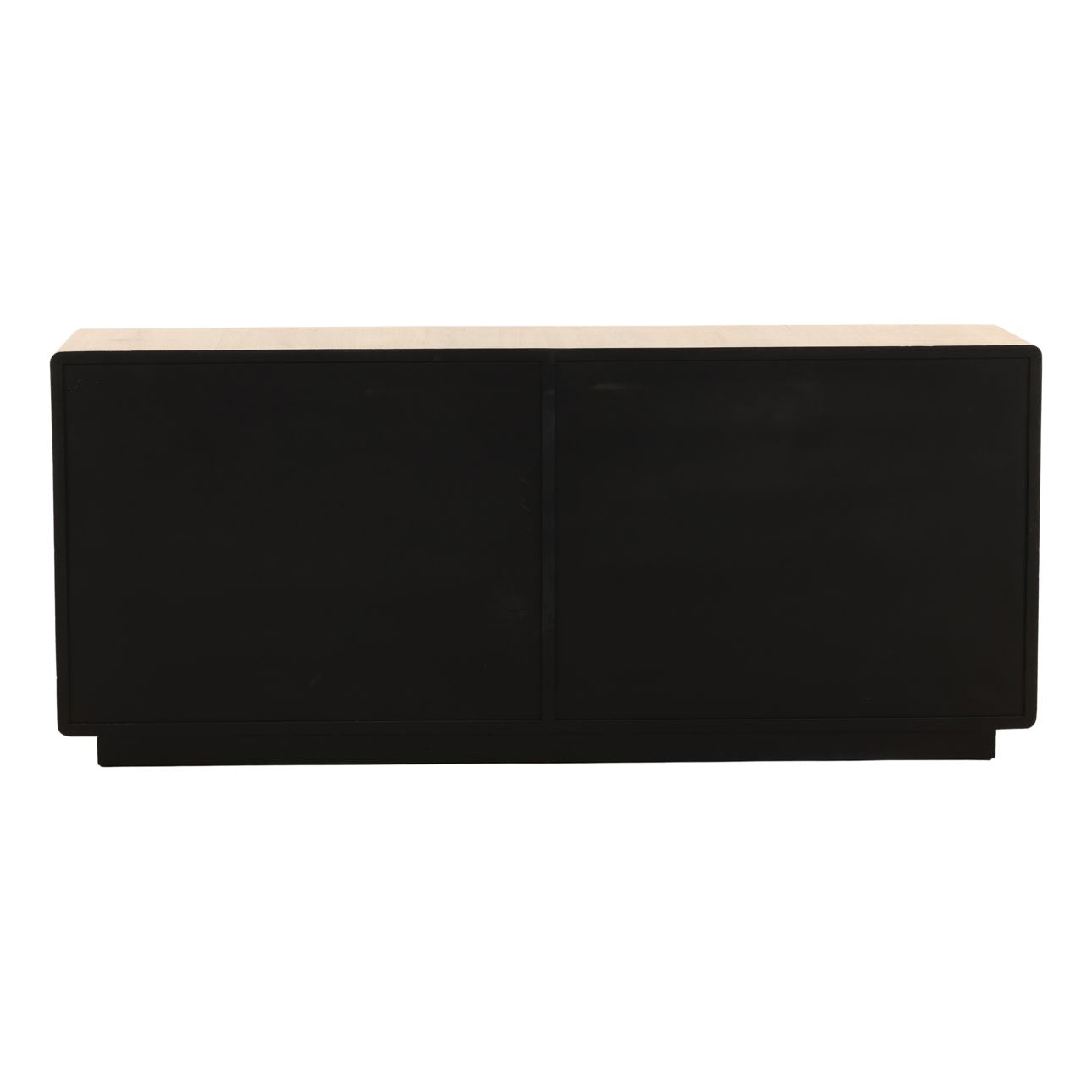 Light Natural Aged Oak Wood Sideboard 79 in Wide