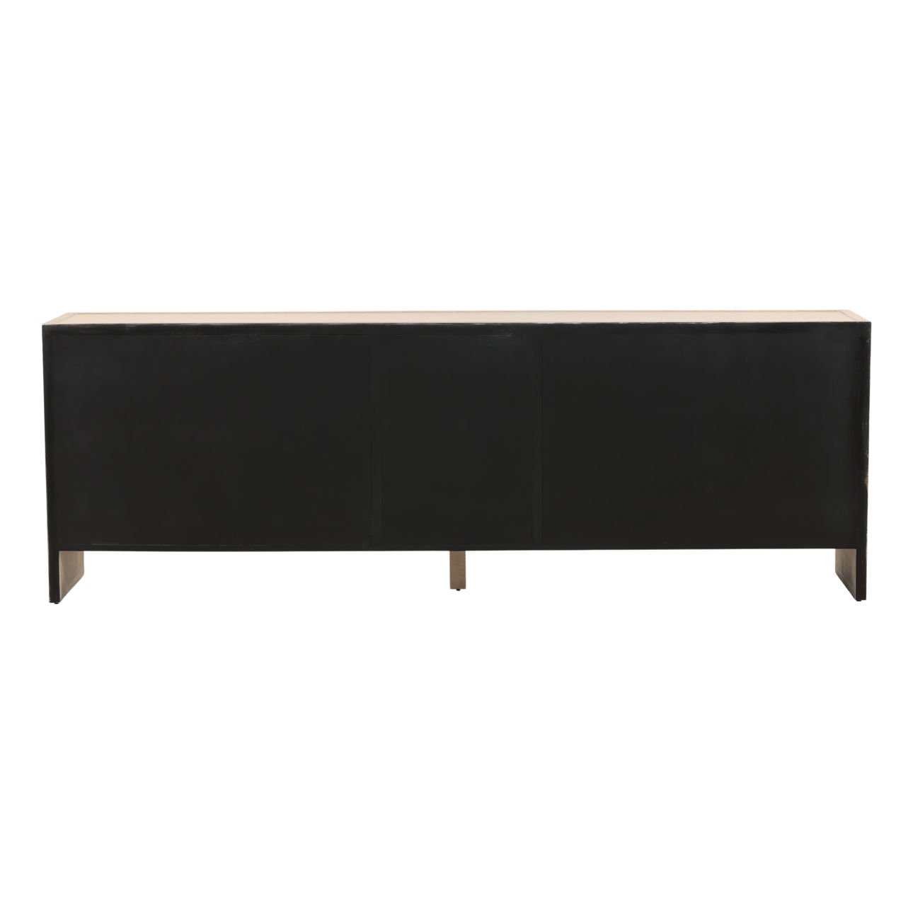 Light Natural Oak Wood Sideboard 98 in Wide