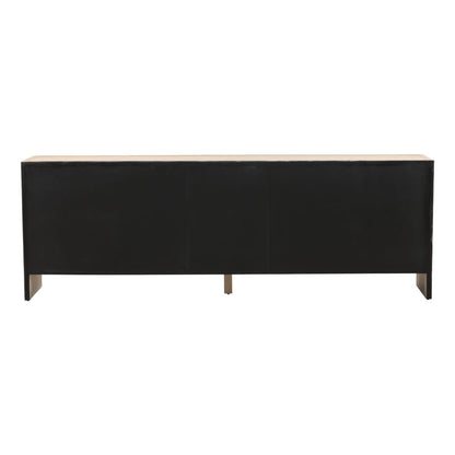 Light Natural Oak Wood Sideboard 98 in Wide