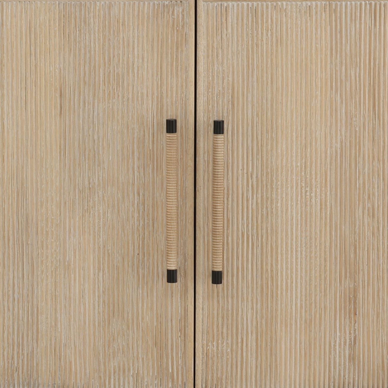 Light Natural Oak Wood Sideboard 98 in Wide