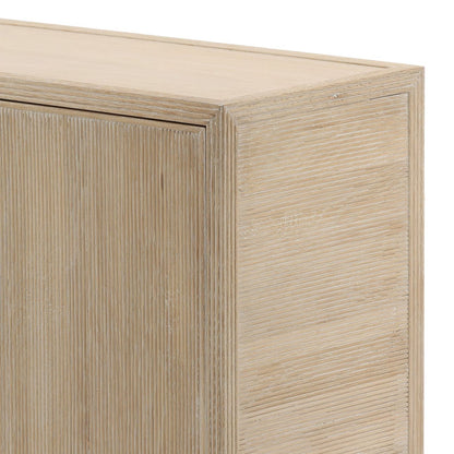 Light Natural Oak Wood Sideboard 98 in Wide