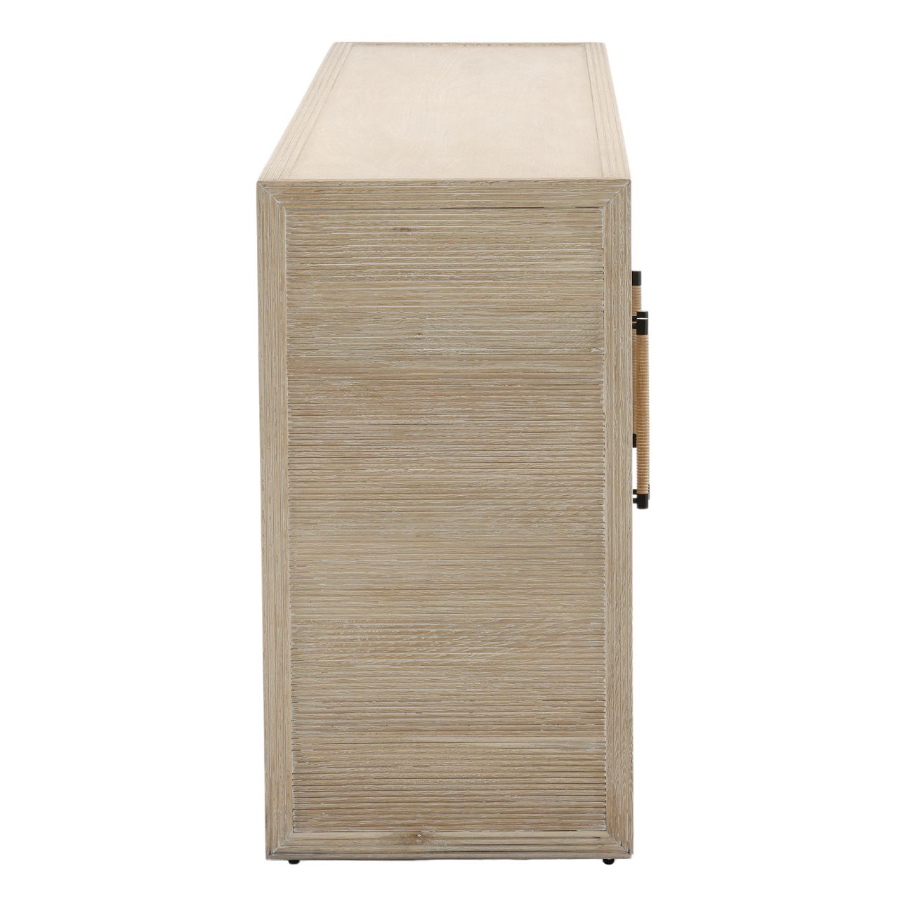 Light Natural Oak Wood Sideboard 98 in Wide