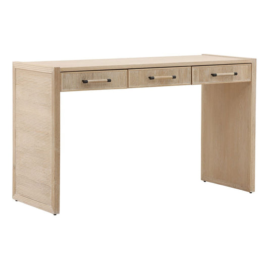 Light Natural Oak Wood Desk 50 in Wide