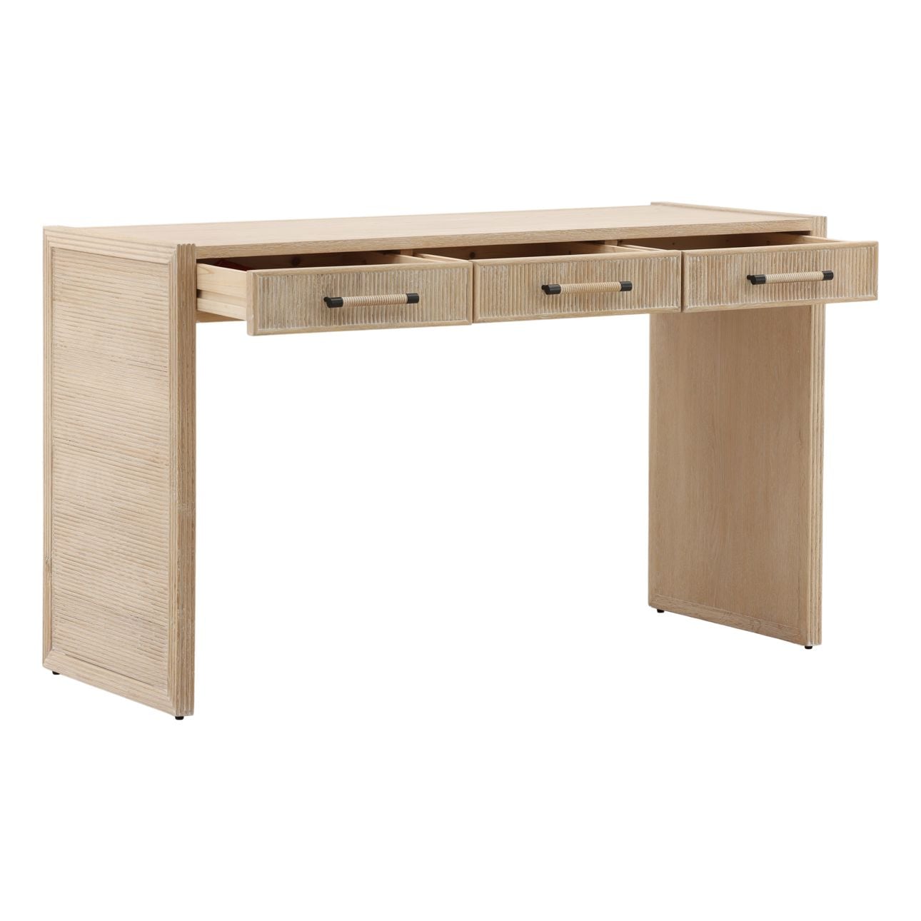 Light Natural Oak Wood Desk 50 in Wide