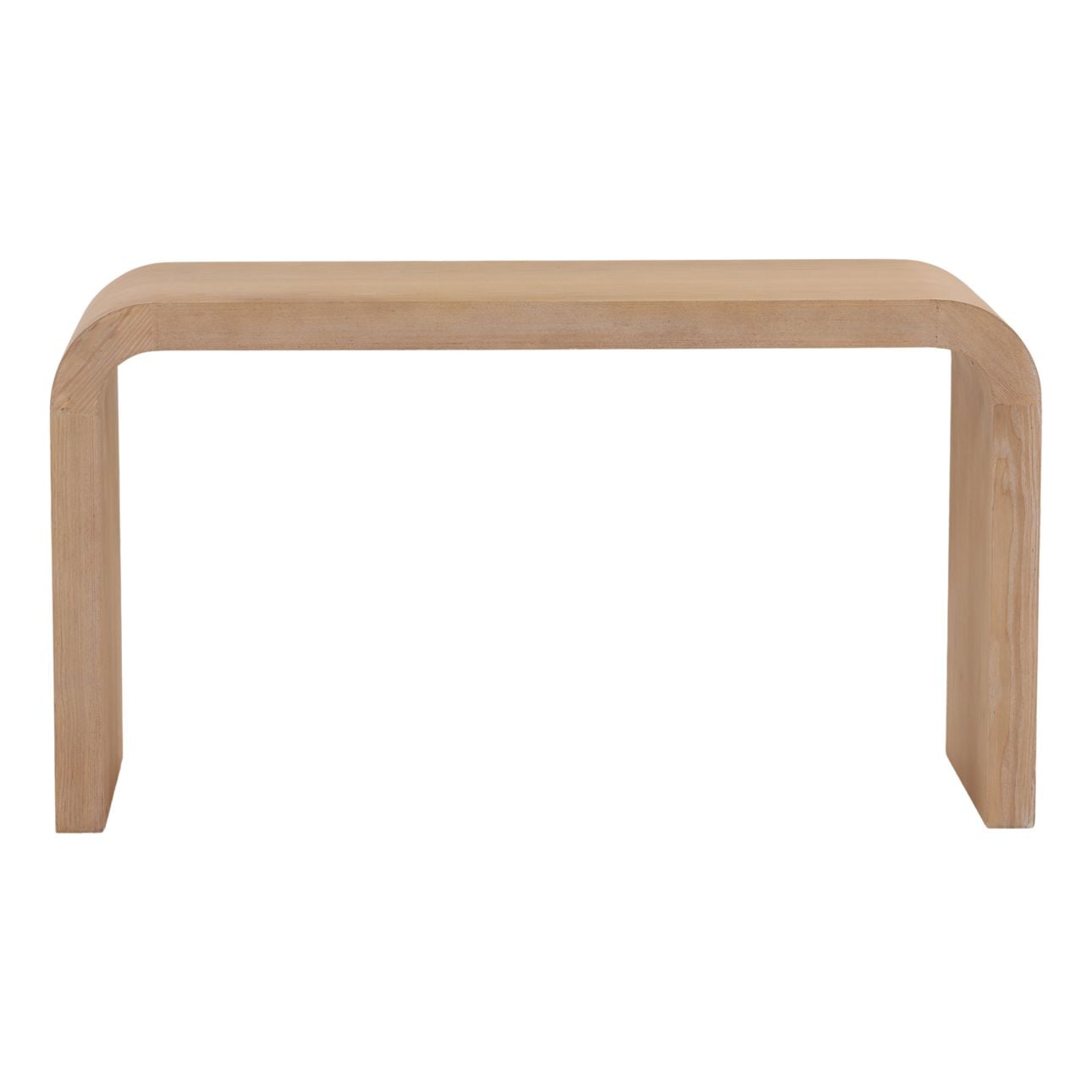 Light Natural Elm Wood Desk 55 in Wide