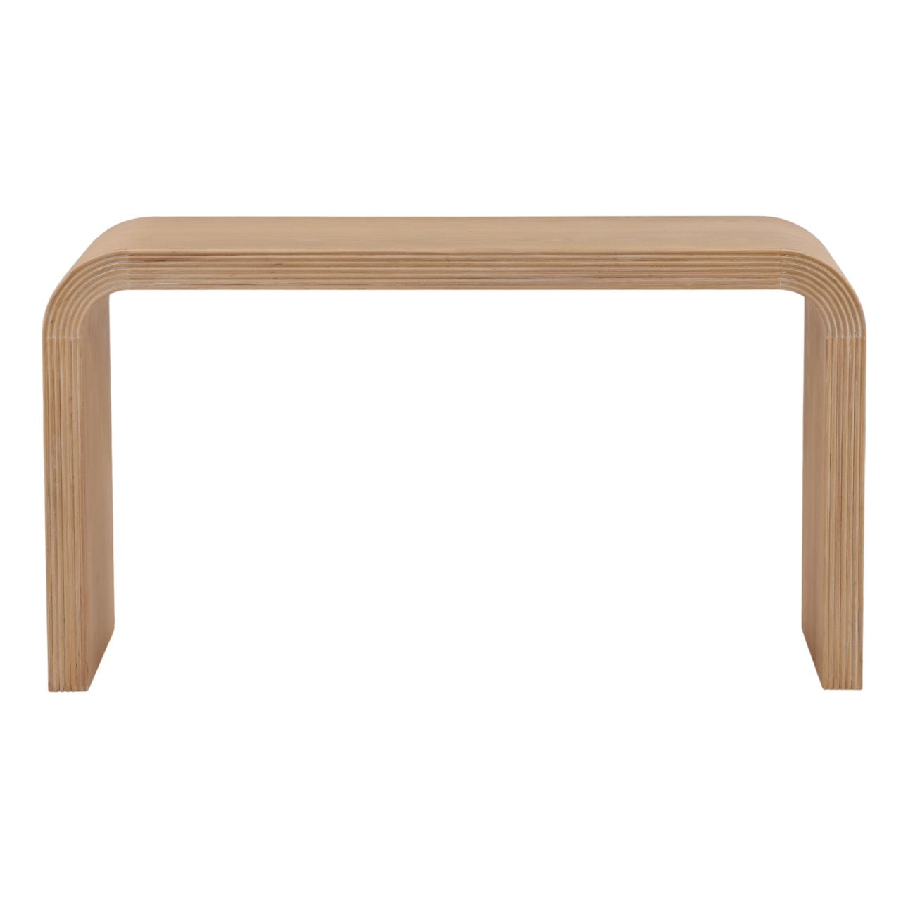 Light Natural Elm Wood Desk 55 in Wide