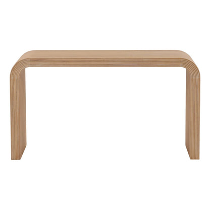 Light Natural Elm Wood Desk 55 in Wide
