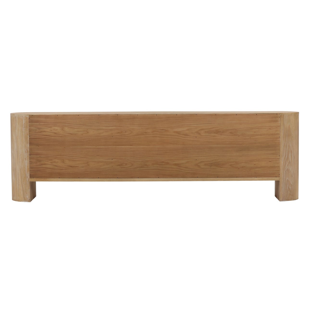 Light Natural Elm Wood Sideboard 111 in Wide