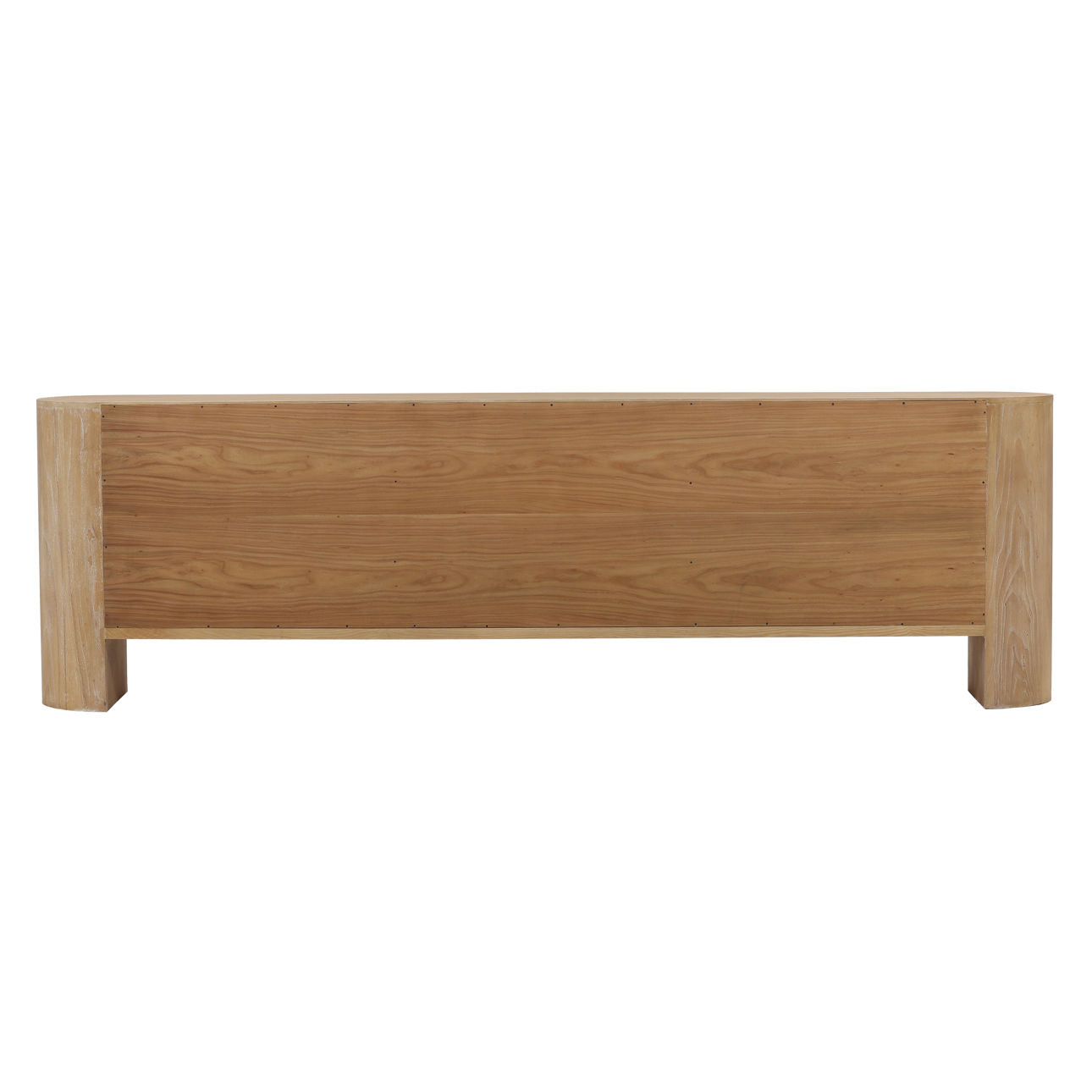 Light Natural Elm Wood Sideboard 111 in Wide