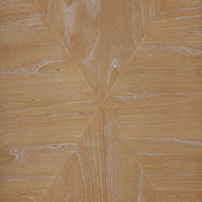 Light Natural Elm Wood Sideboard 111 in Wide