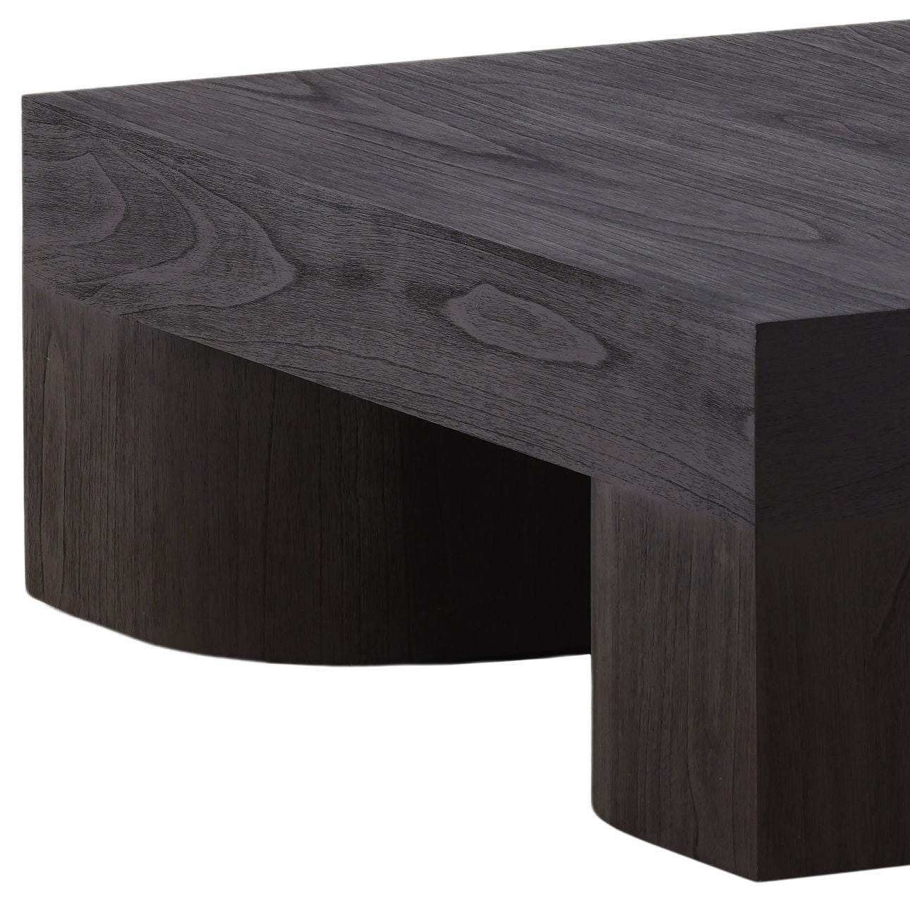 Dark Brown Mindi Wood Veneer Table 47 in Wide