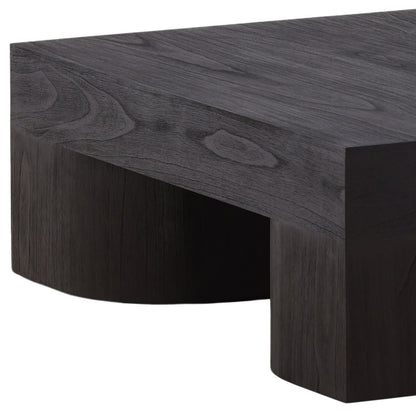 Dark Brown Mindi Wood Veneer Table 47 in Wide