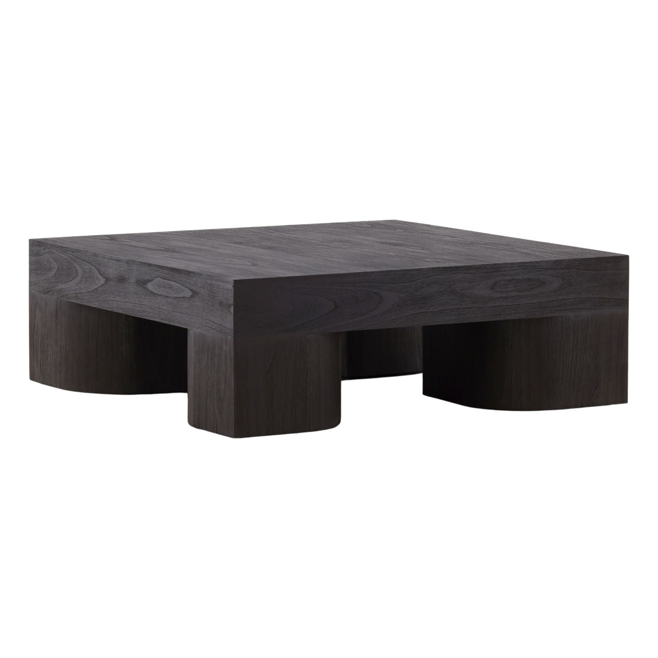 Dark Brown Mindi Wood Veneer Table 47 in Wide