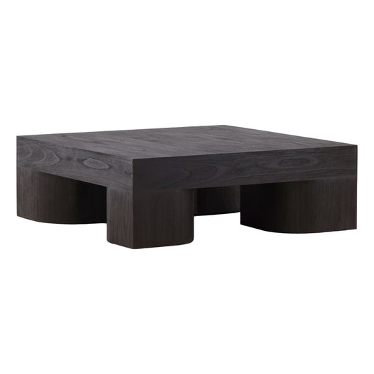 Dark Brown Mindi Wood Veneer Table 47 in Wide
