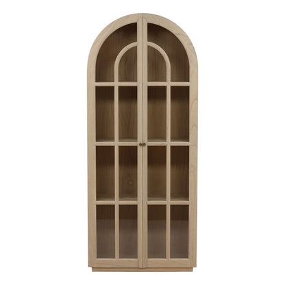Elevated Mindi Wood Veneer Cabinet